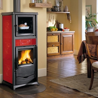 Termoestufa de leña con horno Termorossella Plus Forno DSA 4.0 - Imagen 1